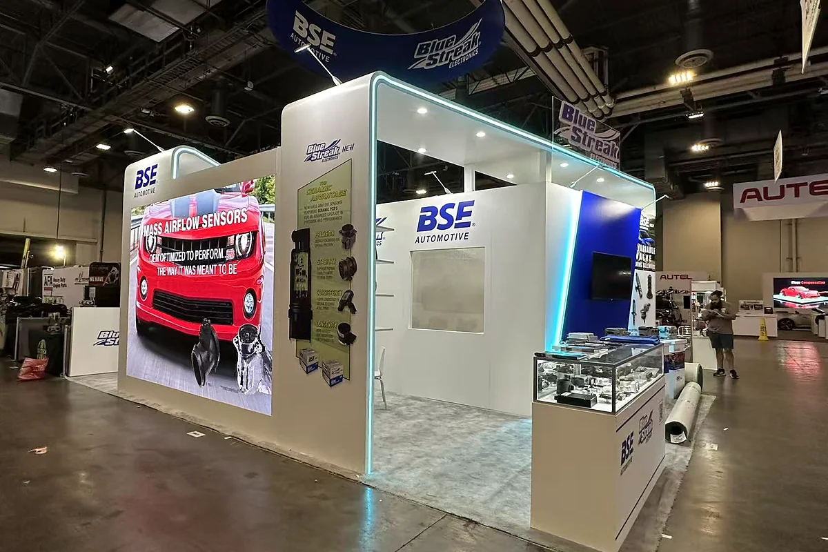 Completed King Exhibits booth project prepared for buyer conversations