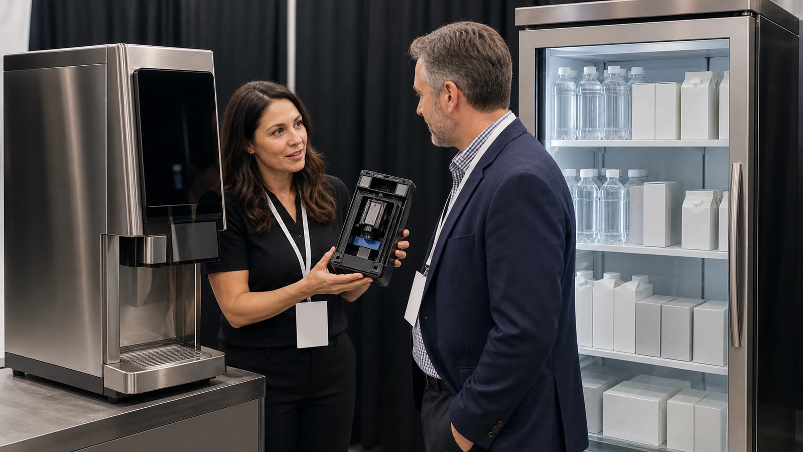 Foodservice equipment booth at a professional trade show