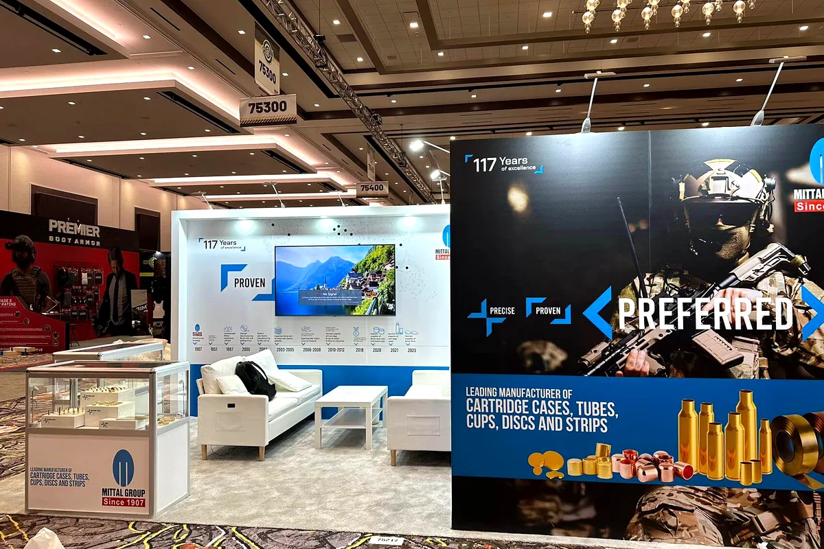 Mittal Group 10x20 ft booth at Shot Show 2024