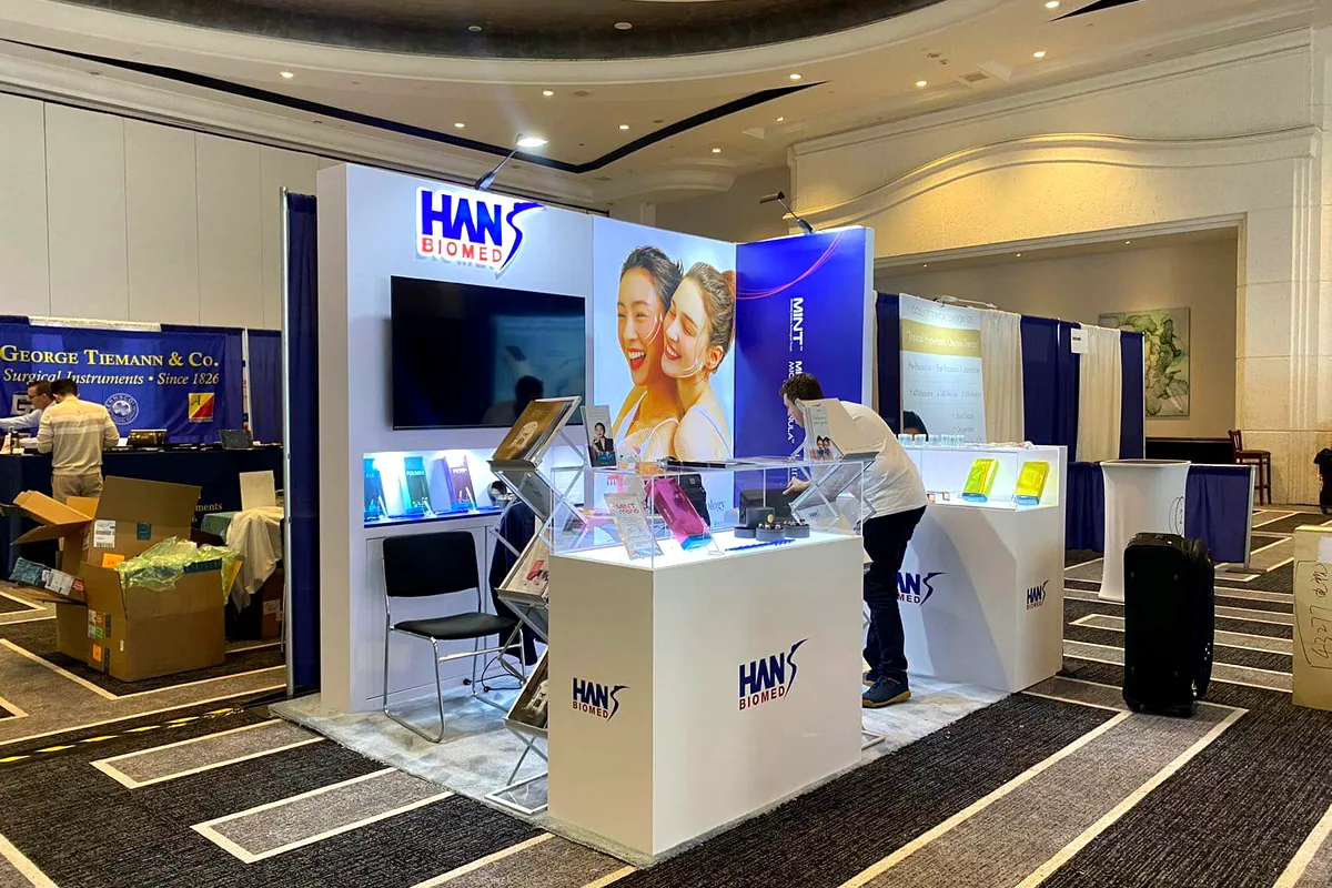 Hans 10x10 ft booth at SBS 2023