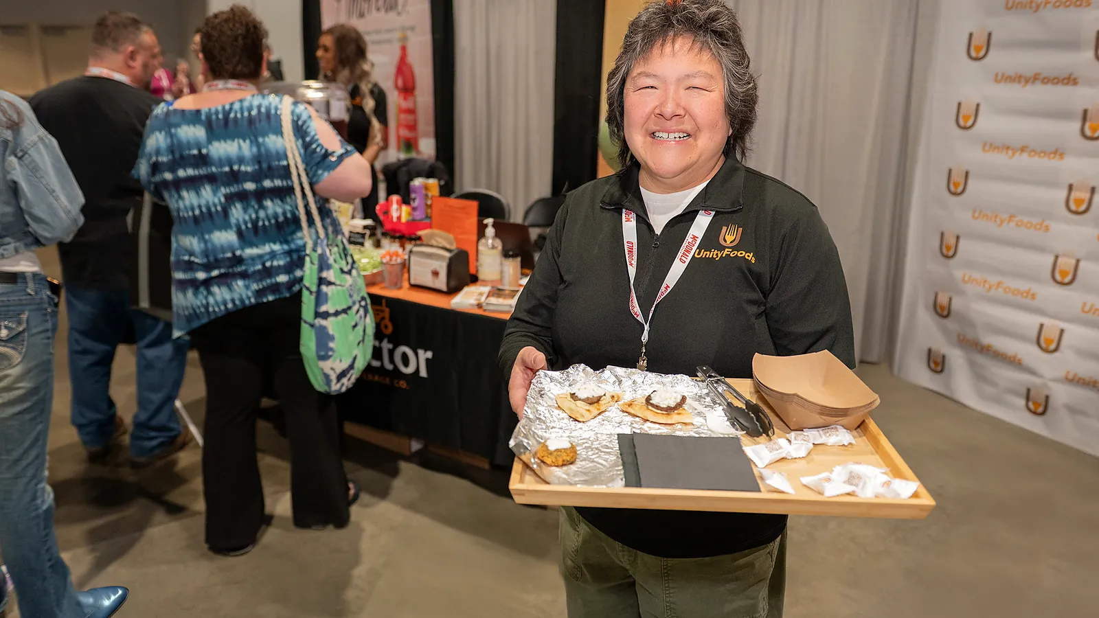 Northwest Food Show exhibit floor with restaurant and foodservice suppliers