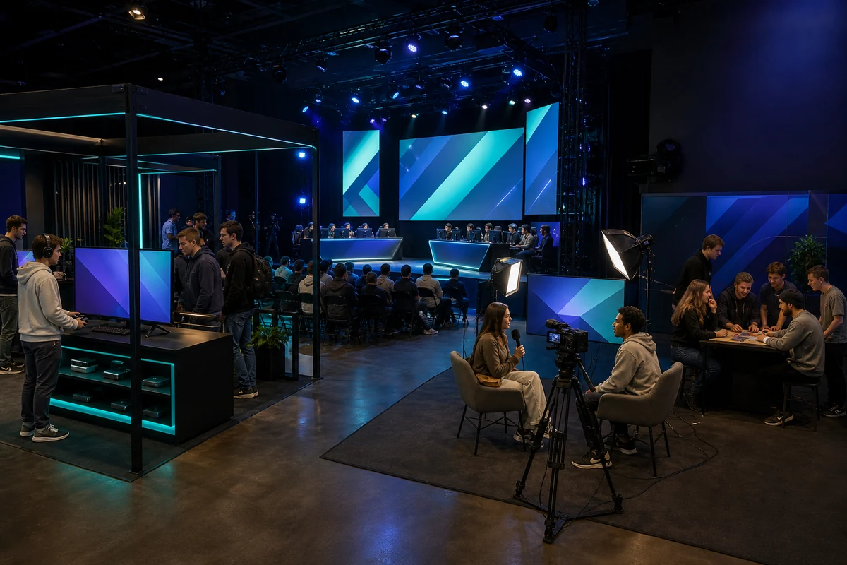Gaming and esports festival combining expo booths creator content and live competition