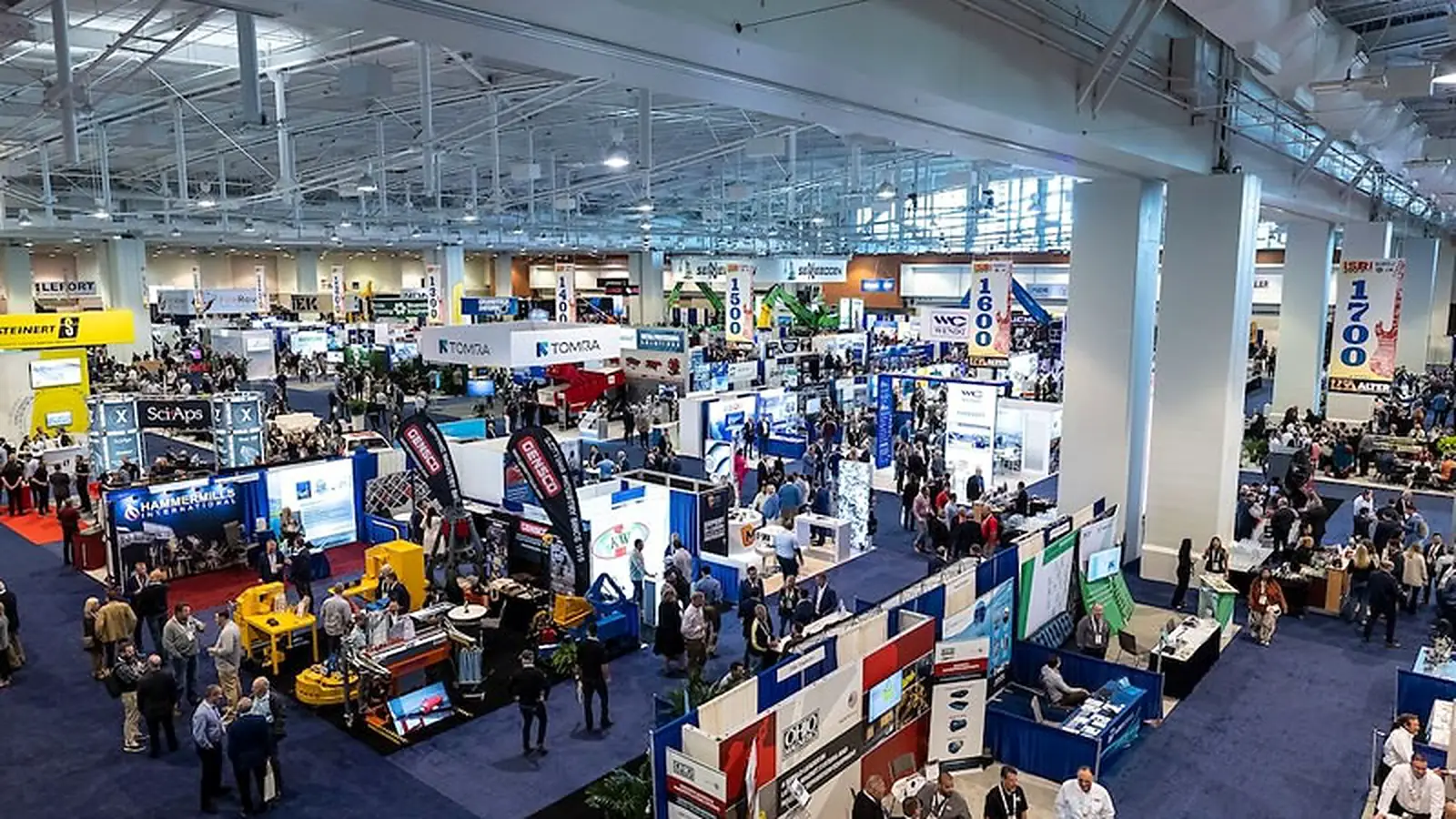 ReMA Convention and Expo exhibit hall grand opening with recycling industry attendees