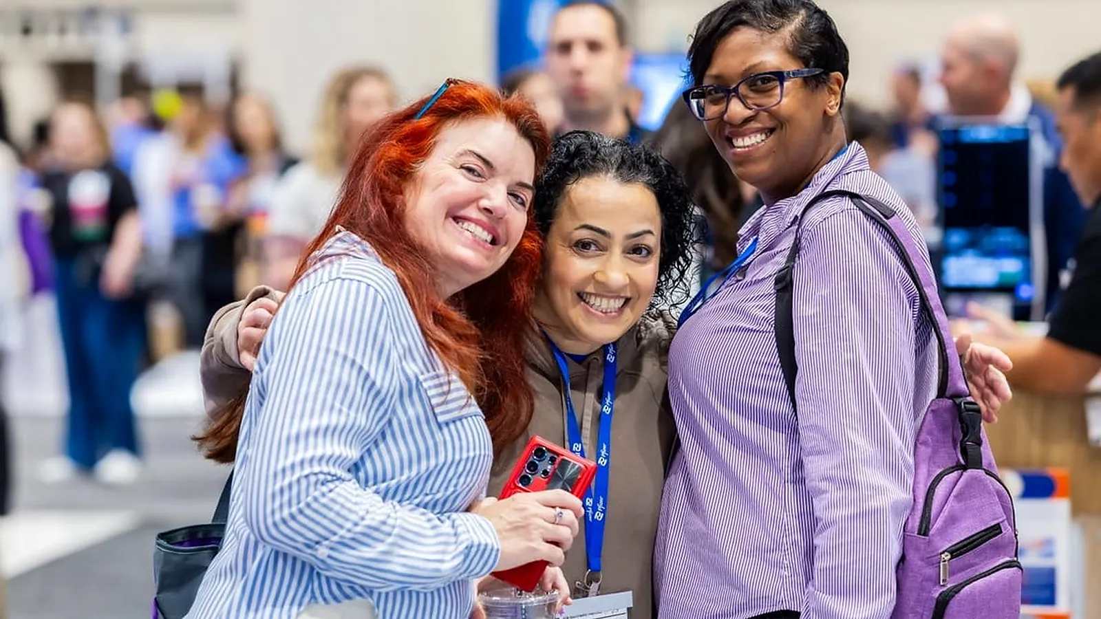 NTI Critical Care Exposition floor with critical care nurses and exhibitors