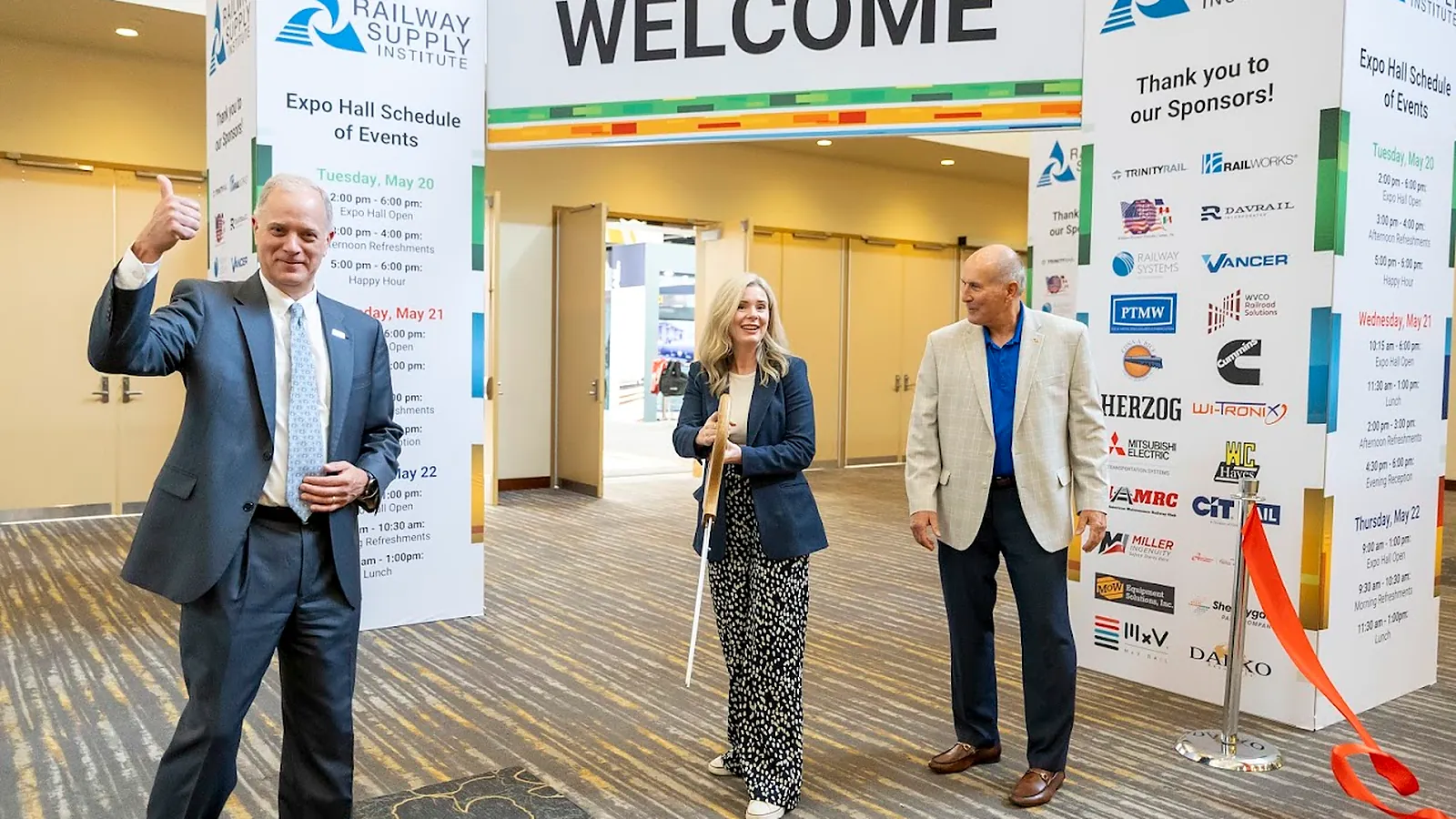 Railway Interchange opening gathering in Indianapolis with rail industry attendees