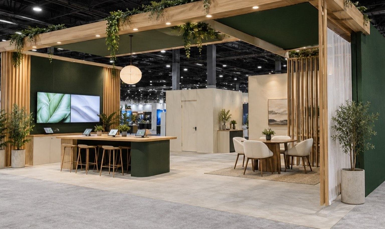 Completed 10x30 trade show exhibit project