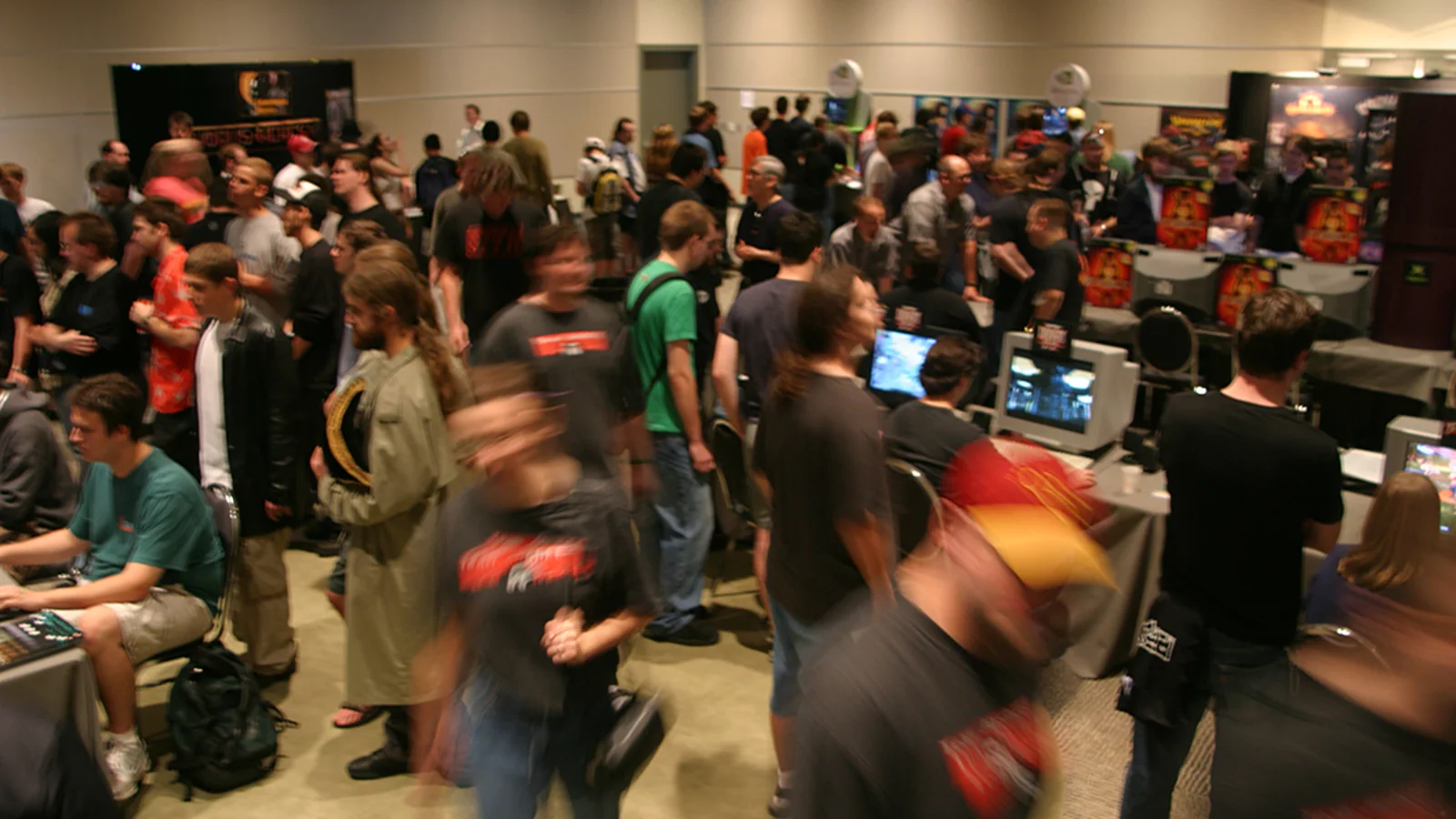 Gaming attendees on the PAX West show floor in Seattle