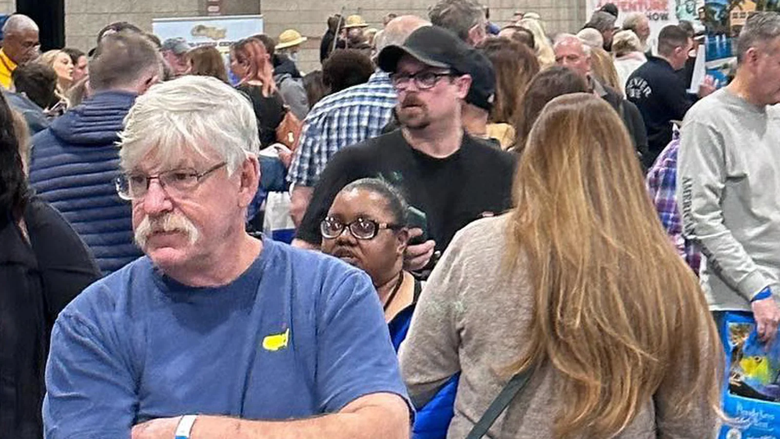 Crowded show floor at the Dallas Travel and Adventure Show