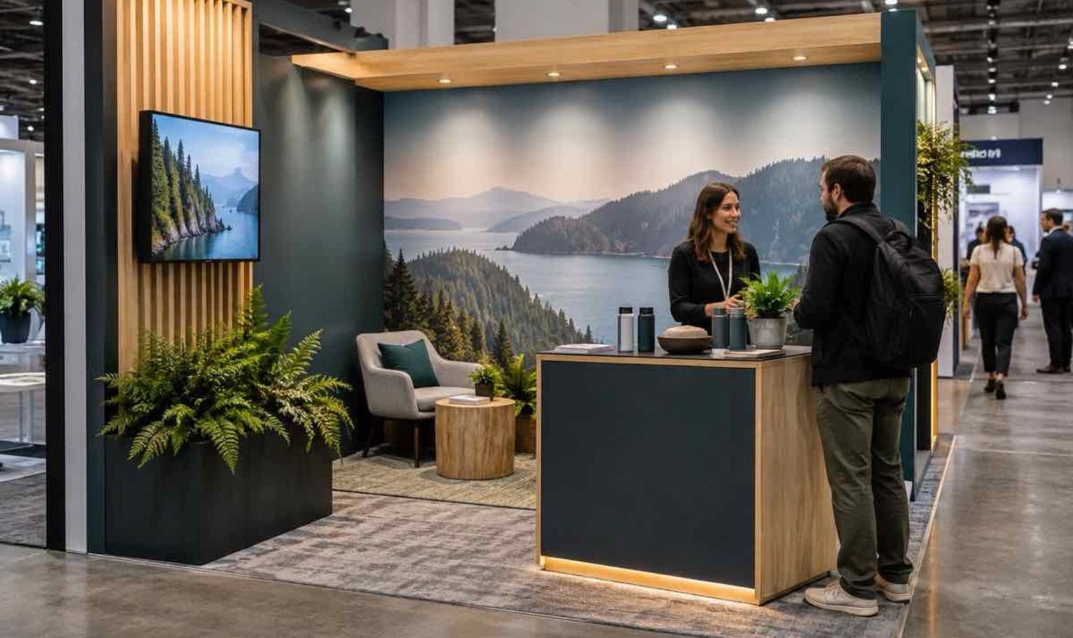 Completed 20x30 trade show exhibit project