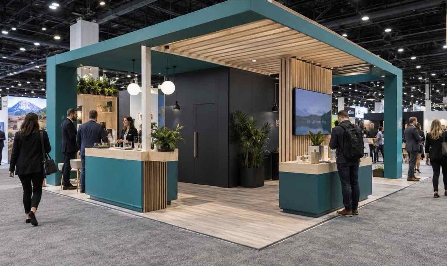 Completed 20x40 trade show exhibit project