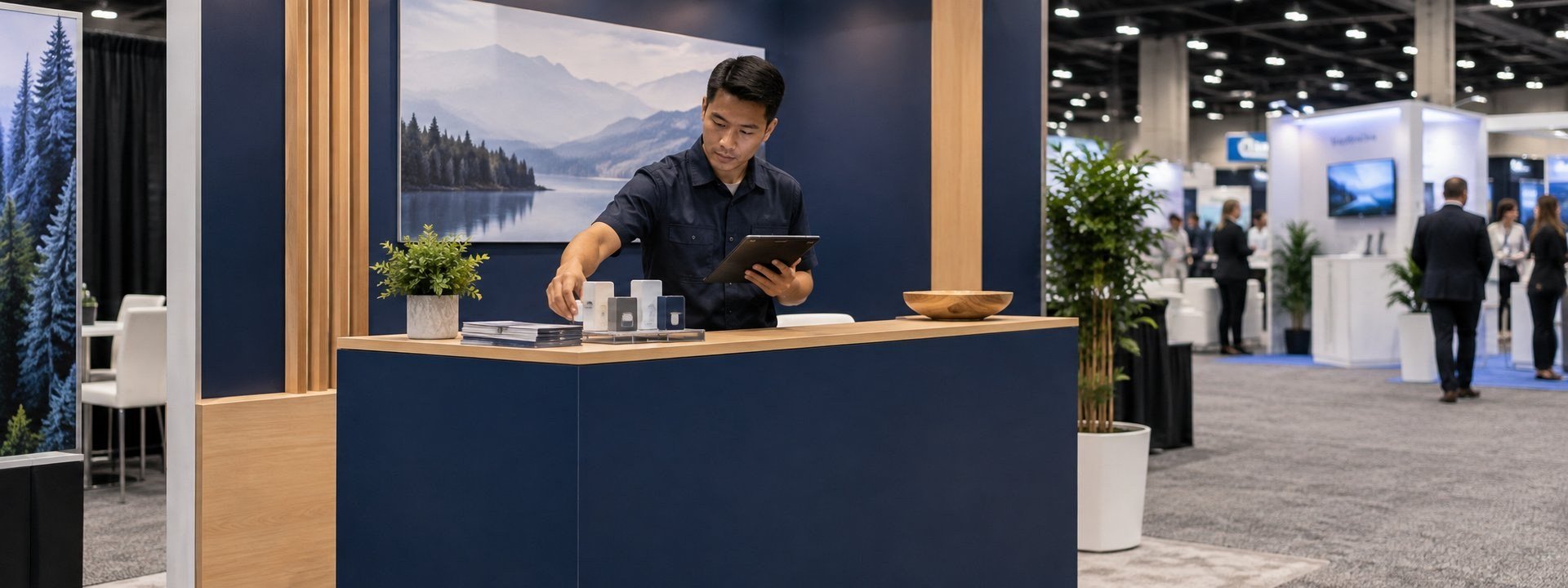 40x40 trade show booth planning and quote discussion
