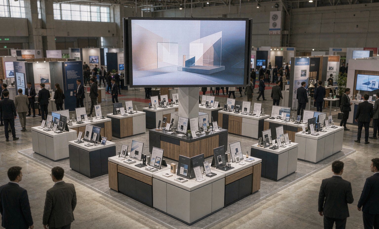 Presentation + Product Layout - King Exhibits trade show booth