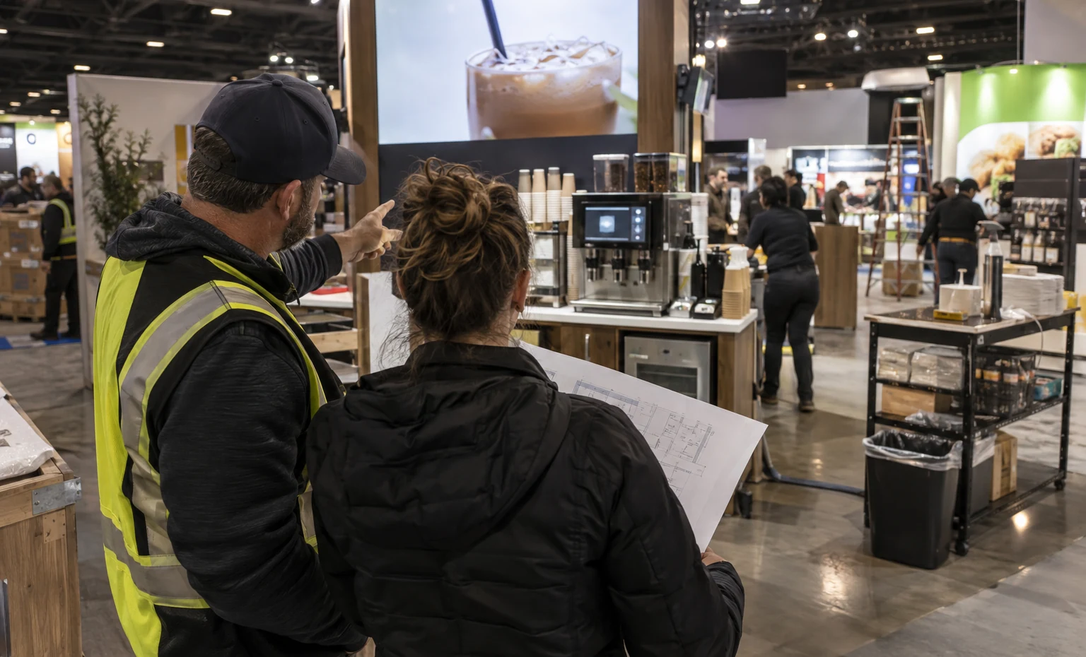 Plan the Reset Behind Every Sample or Demo trade show booth an interactive screen and hardware demonstration with a clear operator position