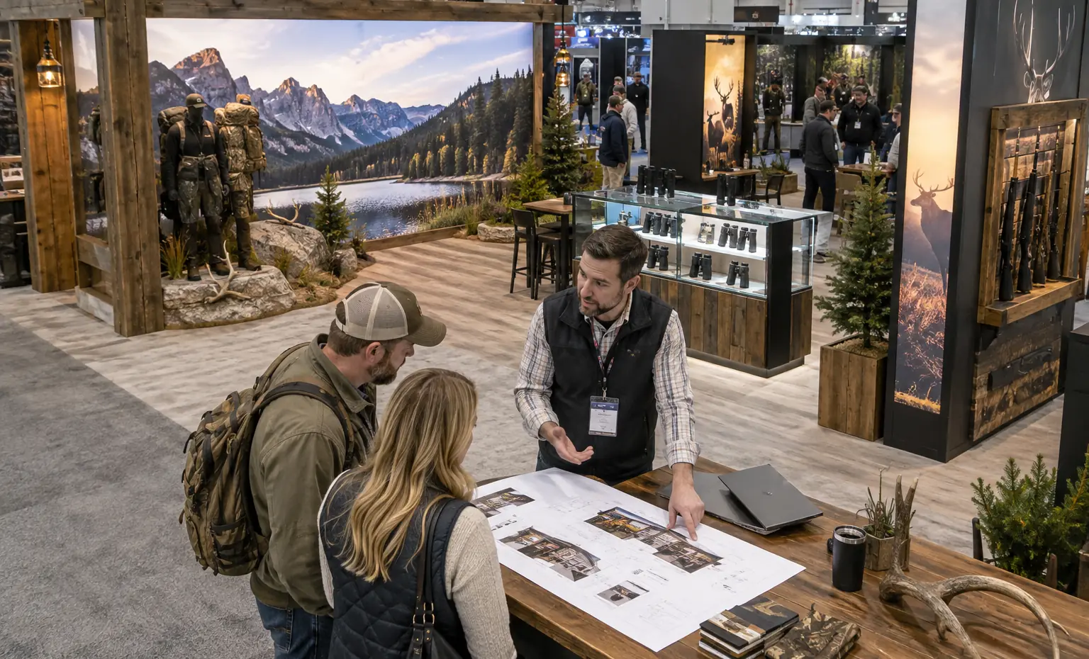 Coordinate the Booth from One Approved Display List trade show booth a coordinated exhibit-production operation with real components, a planning surface and a working team