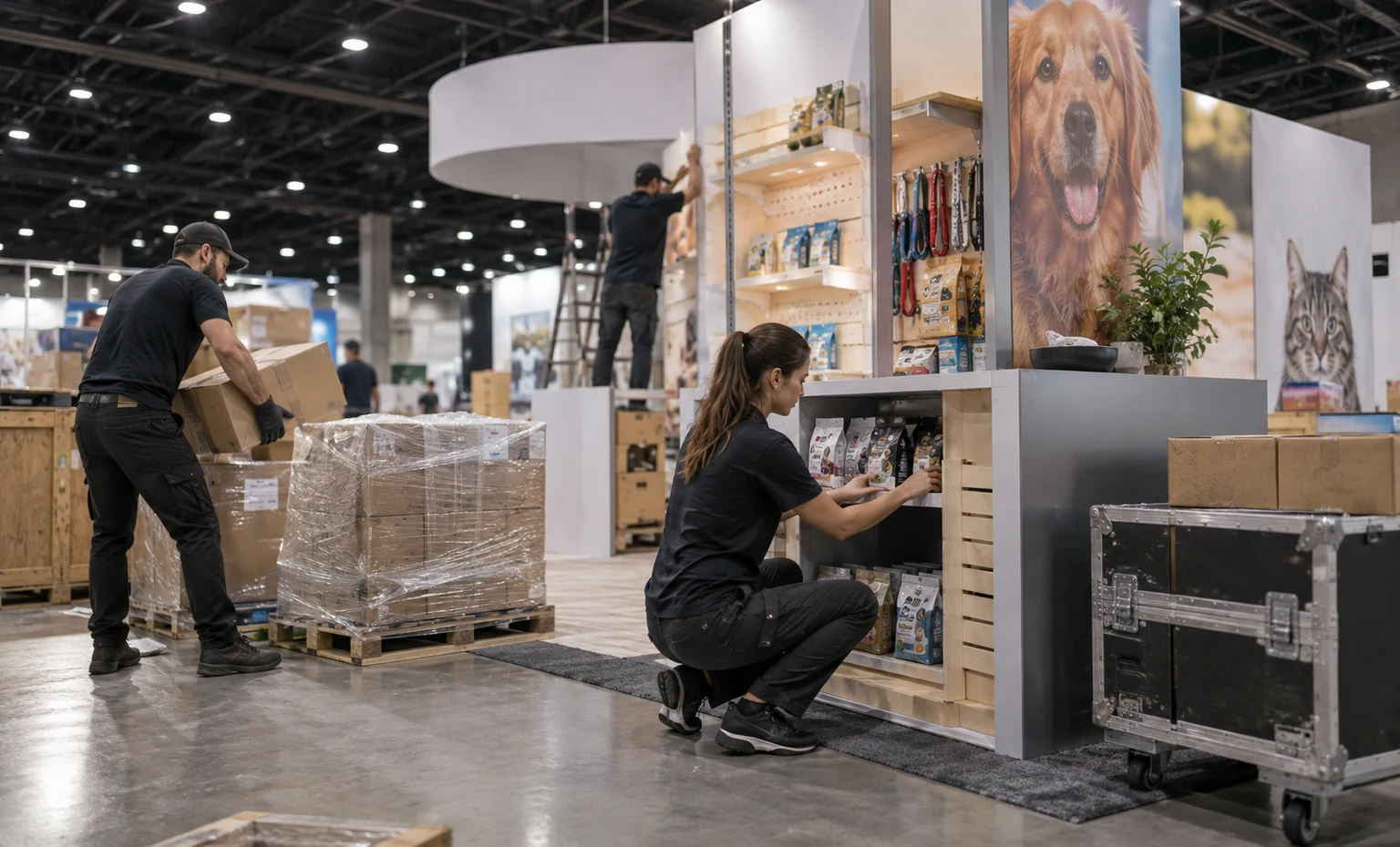 superzoo-booth-rental company advantage trade show exhibit visual