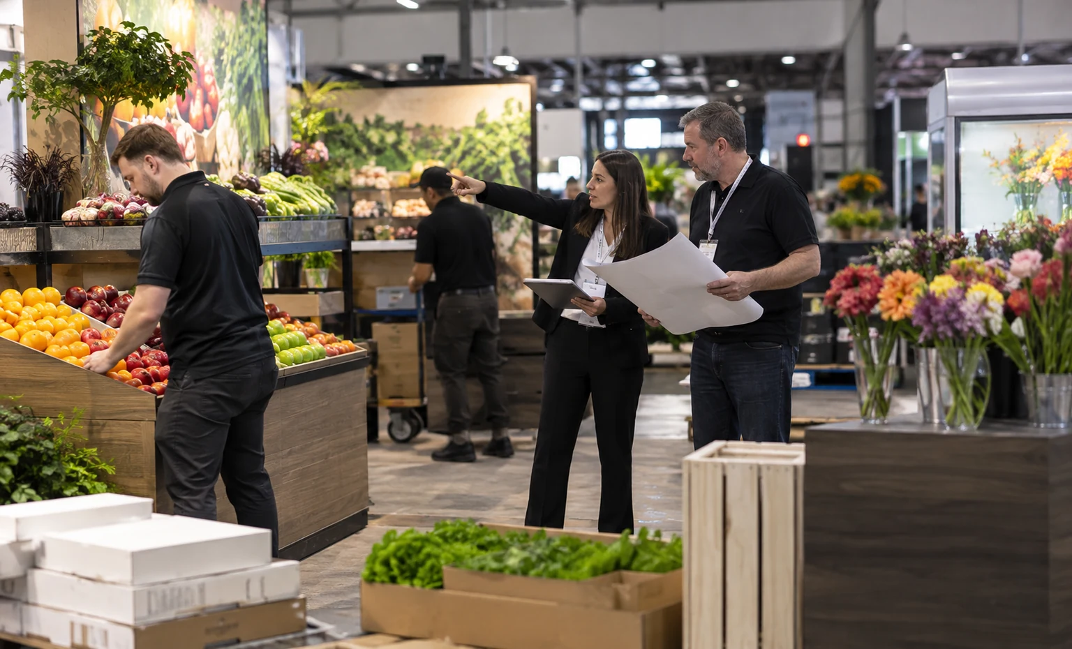 the-global-produce-and-floral-show-booth-rental company advantage trade show exhibit visual