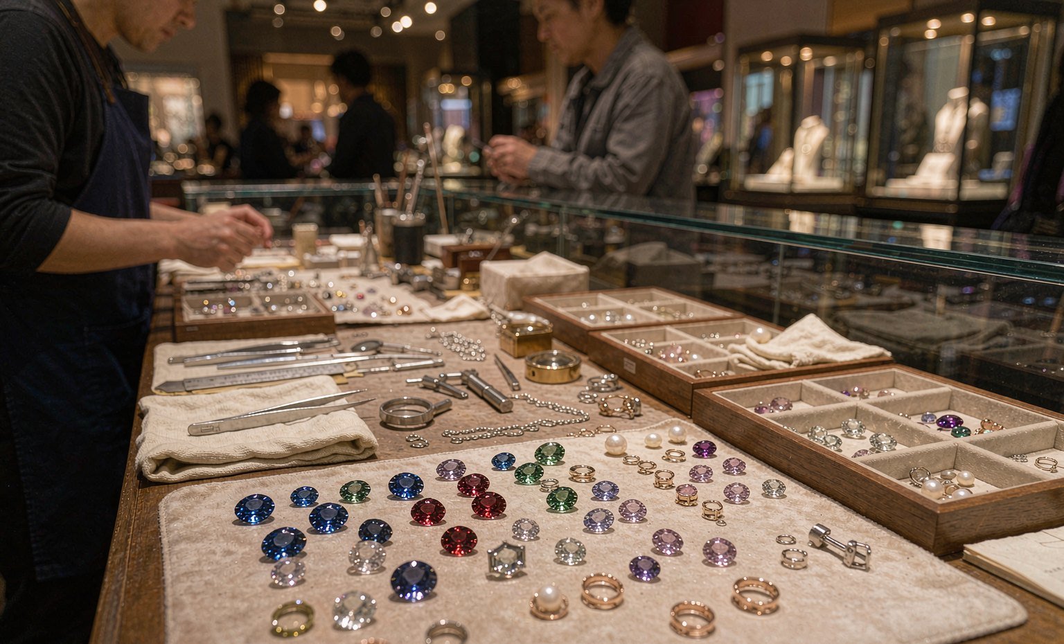 Gemstones, Components and Jewelry Technology - King Exhibits trade show booth
