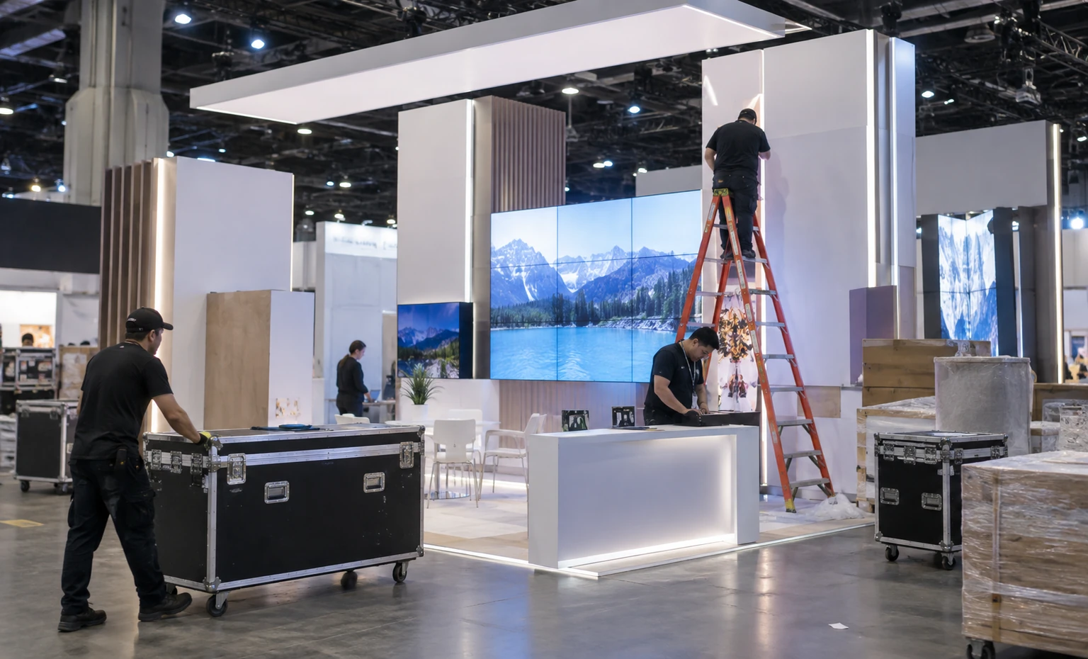 mdandm-west-booth-rental company advantage trade show exhibit visual
