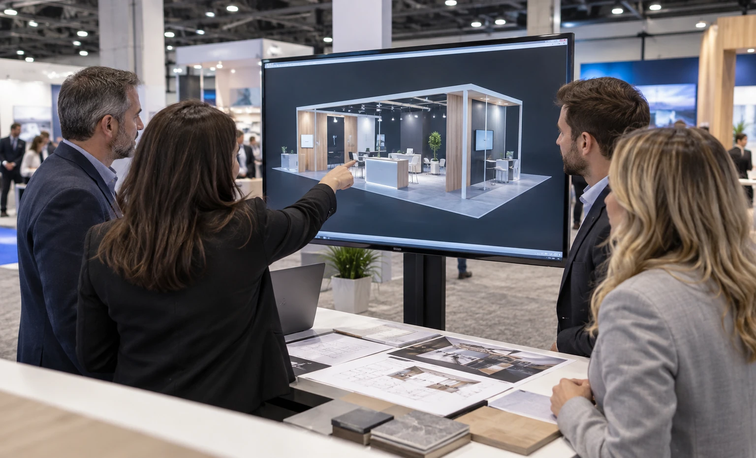 verticon-booth-rental company advantage trade show exhibit visual