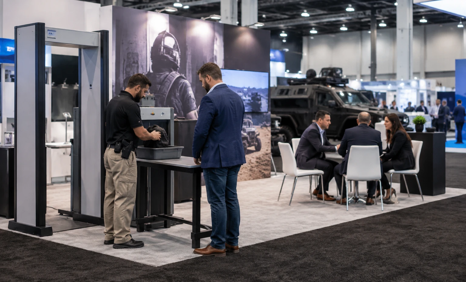 police-security-expo-booth-rental related product trade show exhibit visual
