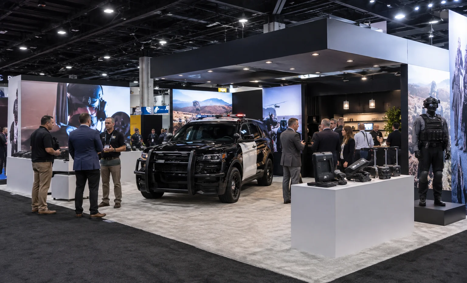 police-security-expo-booth-rental related product trade show exhibit visual