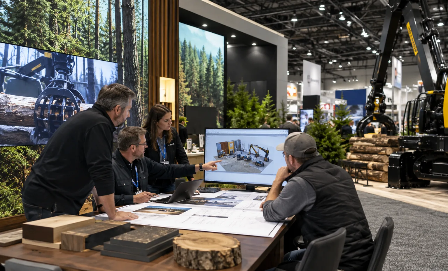 northeastern-forest-products-equipment-exposition-booth-rental company advantage trade show exhibit visual