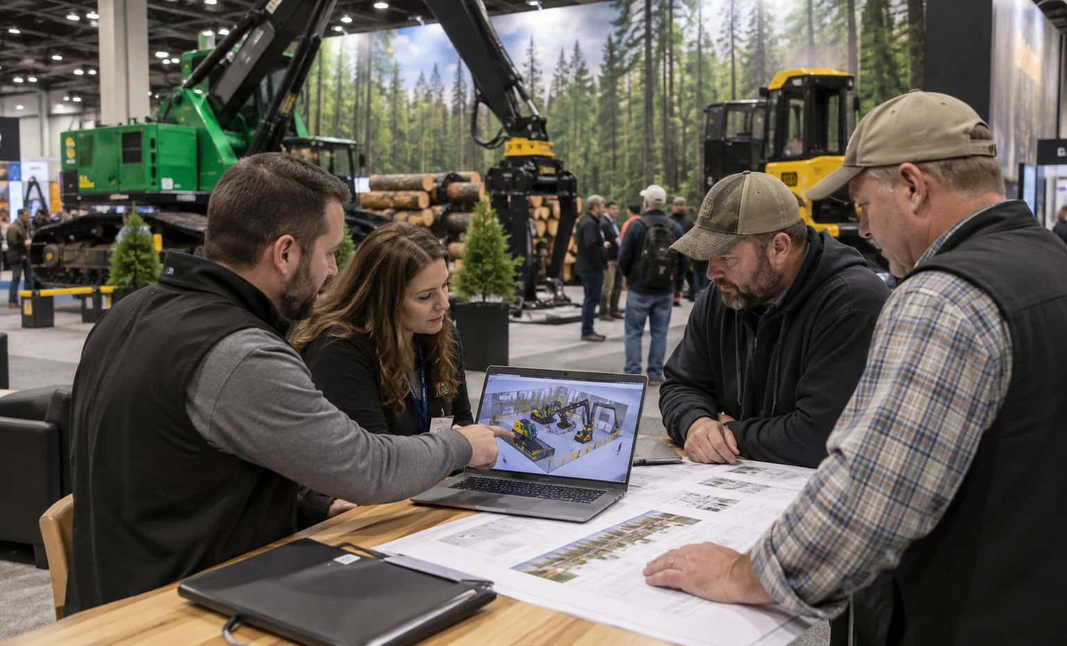 northeastern-forest-products-equipment-exposition-booth-rental image banner trade show exhibit visual