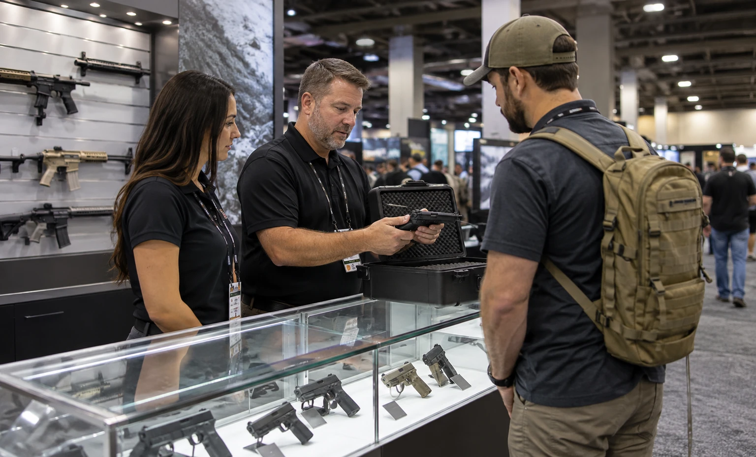 nra-annual-meetings-and-exhibits-booth-rental vertical product trade show exhibit visual