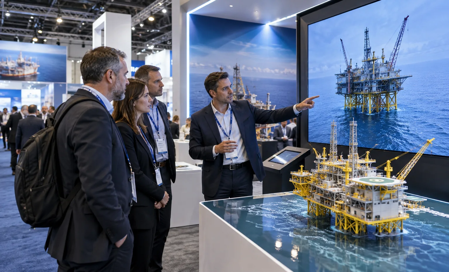 offshore-technology-conference-booth-rental company advantage trade show exhibit visual