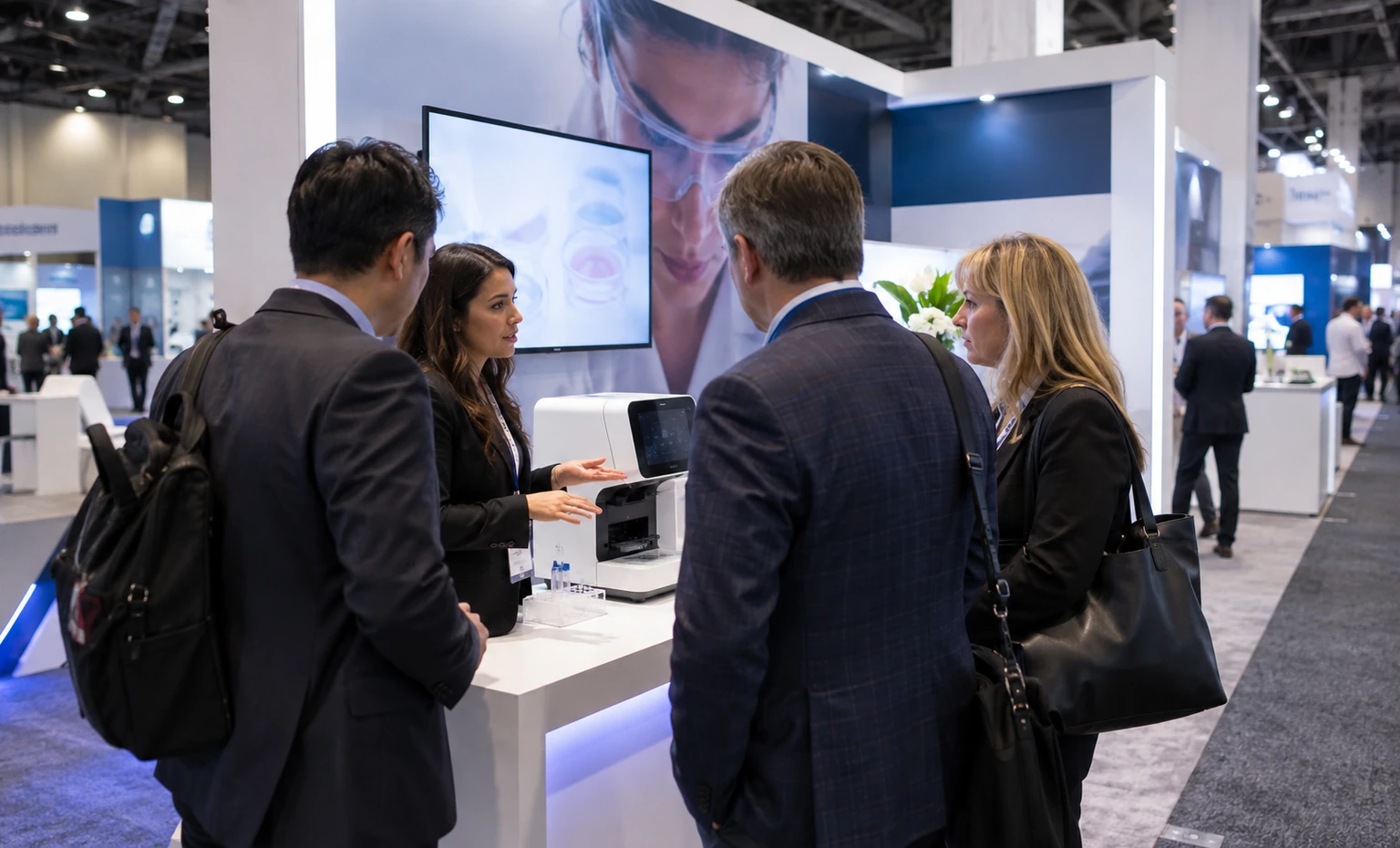 adlm-booth-rental related product trade show exhibit visual