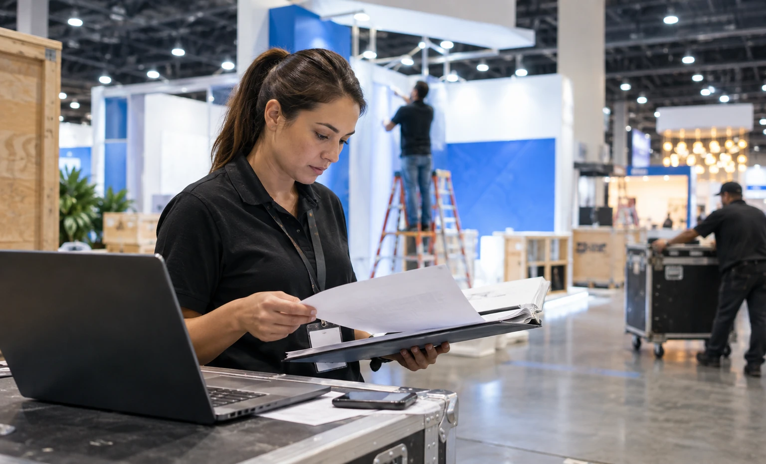 the-ppai-expo-booth-rental vertical product trade show exhibit visual