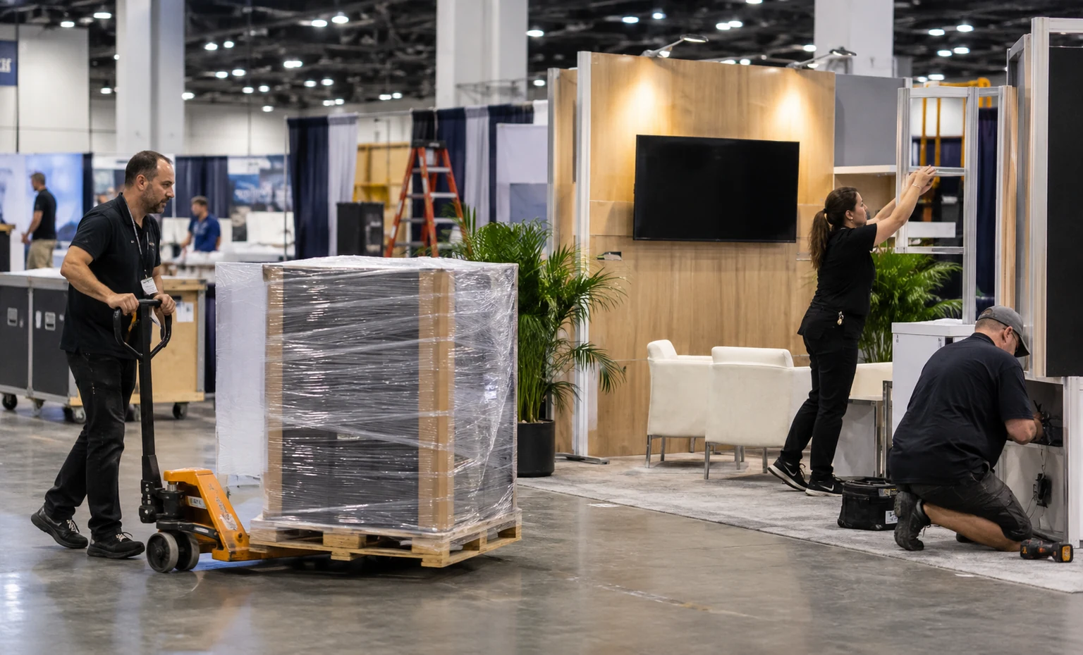 iddba-booth-rental vertical product trade show exhibit visual