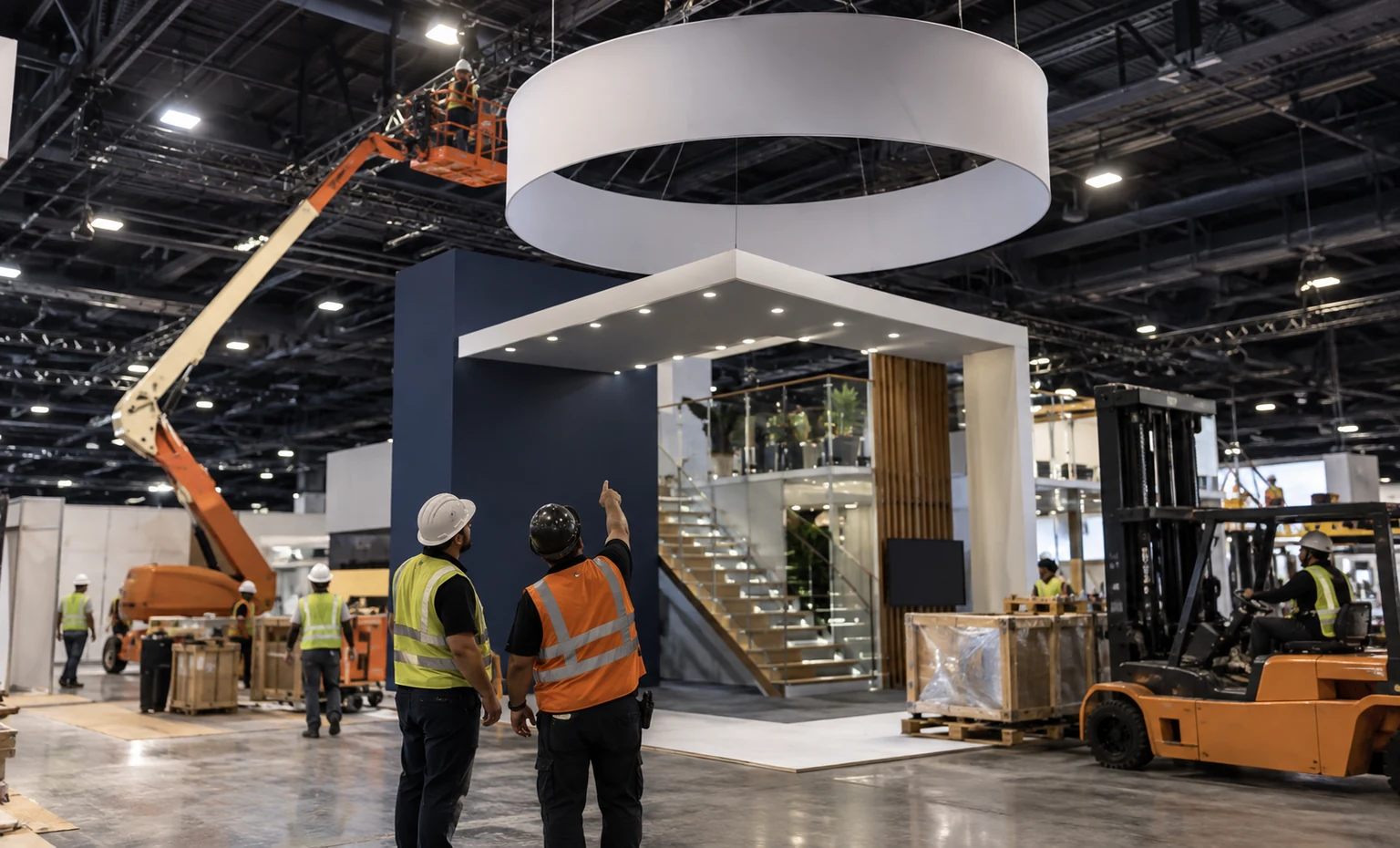 distributech-international-booth-rental vertical product trade show exhibit visual