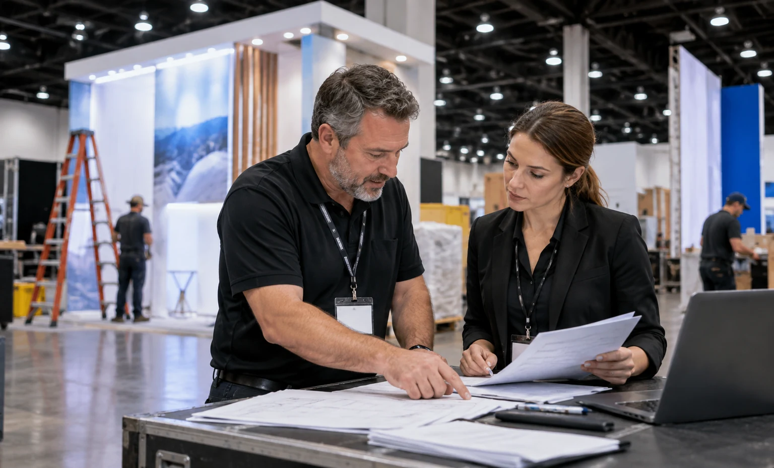distributech-international-booth-rental vertical product trade show exhibit visual