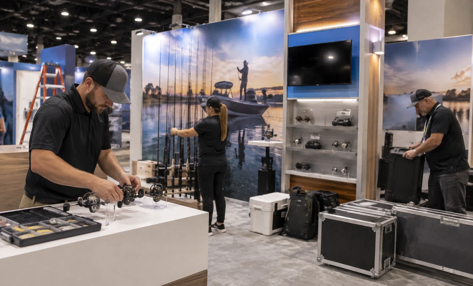 icast-booth-rental company advantage trade show exhibit visual