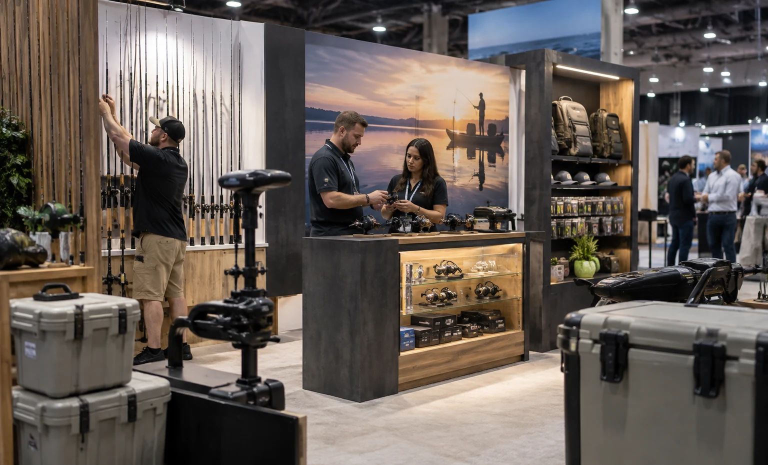 icast-booth-rental company advantage trade show exhibit visual