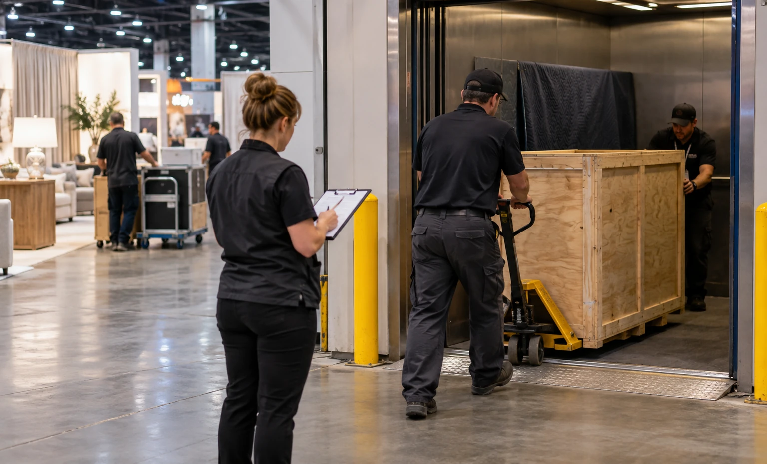 andmore-at-high-point-market-booth-rental vertical product trade show exhibit visual
