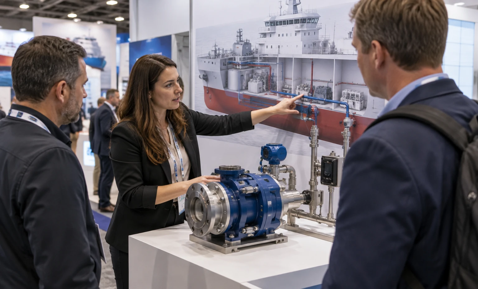 international-workboat-show-booth-rental company advantage trade show exhibit visual