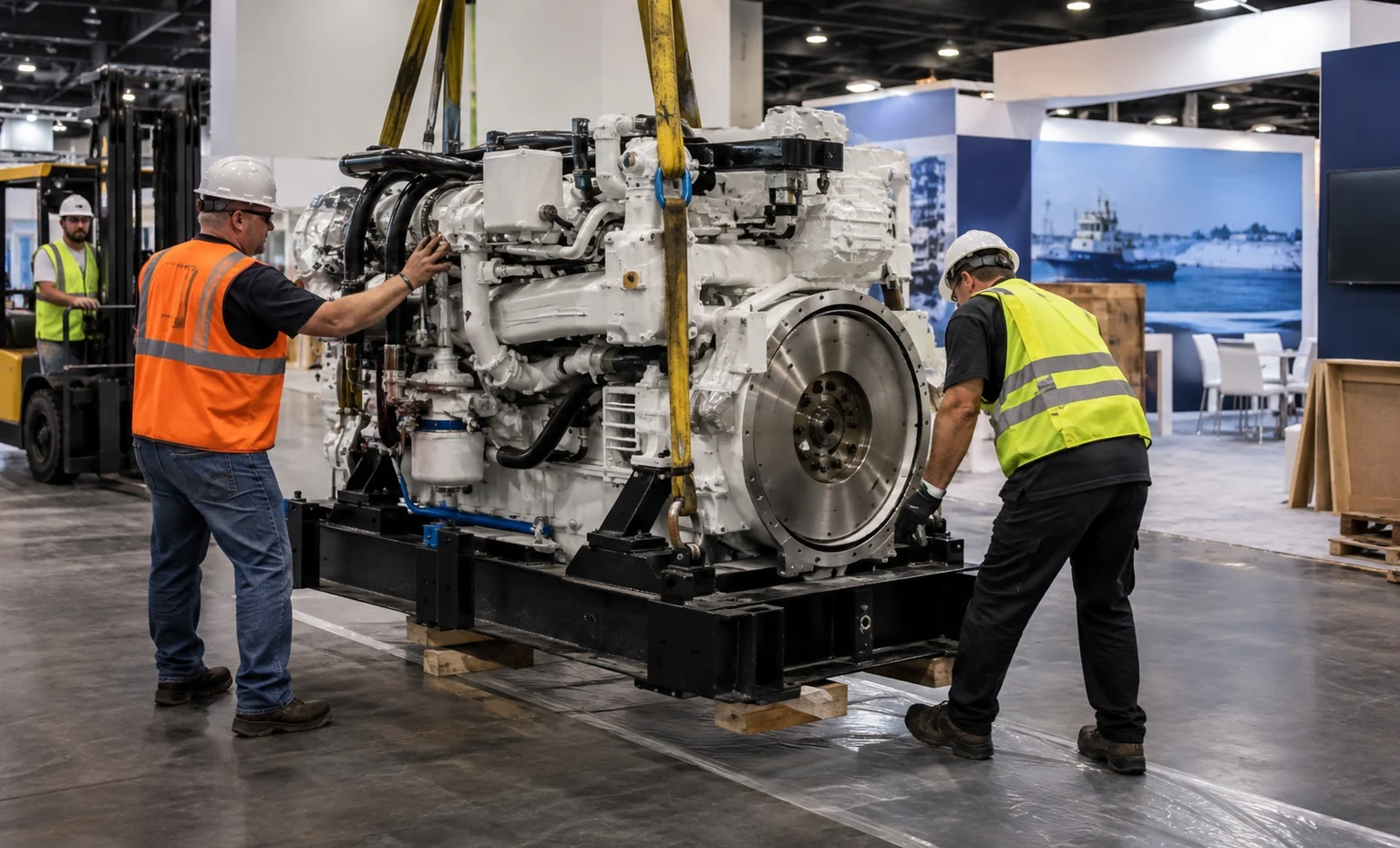 international-workboat-show-booth-rental vertical product trade show exhibit visual