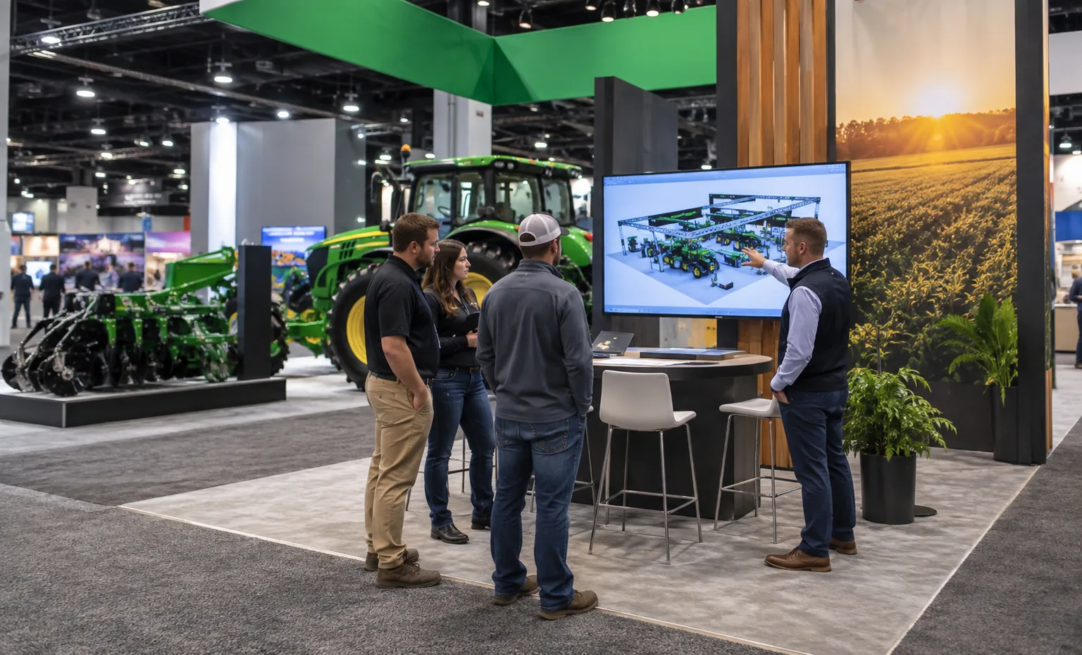 western-farm-show-booth-rental company advantage trade show exhibit visual