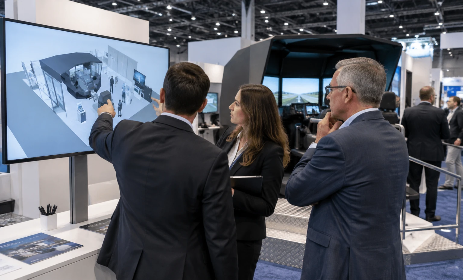 i-itsec-booth-rental company advantage trade show exhibit visual