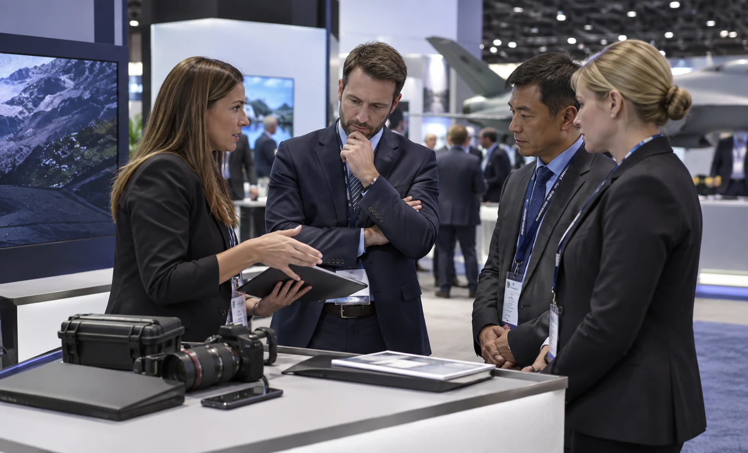i-itsec-booth-rental vertical product trade show exhibit visual