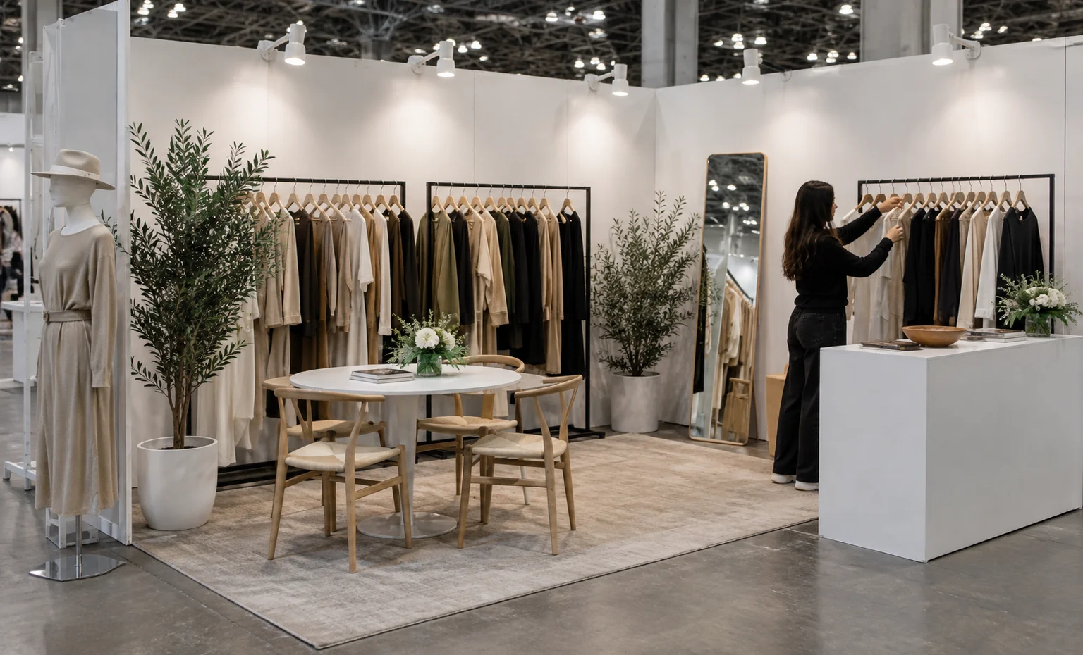 coterie-and-magic-new-york-booth-rental vertical block trade show exhibit visual