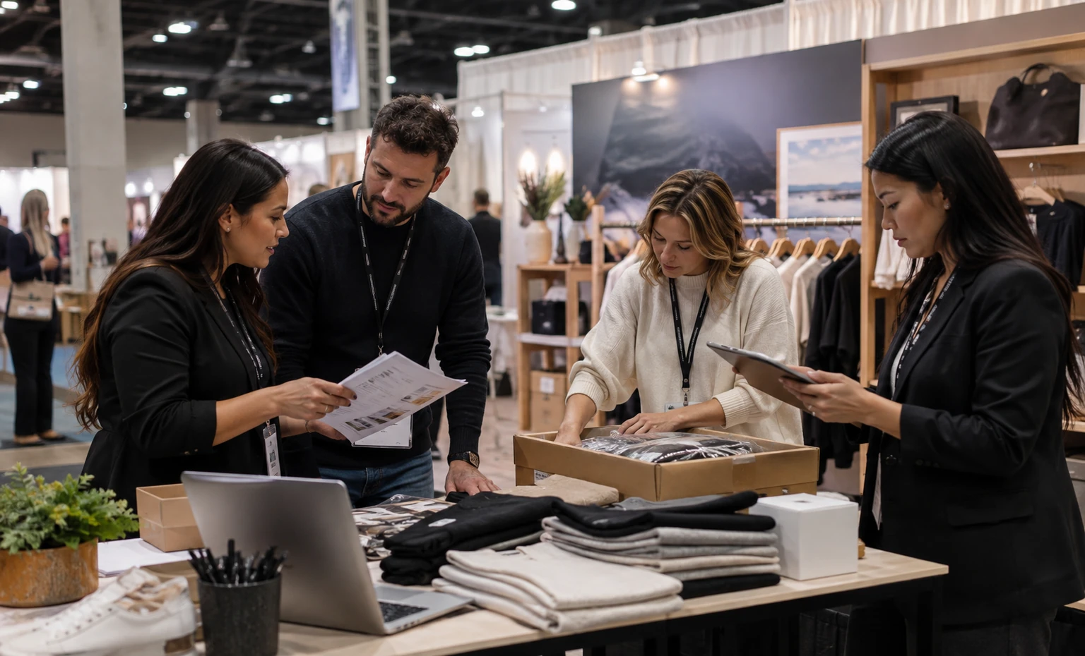 coterie-and-magic-new-york-booth-rental vertical block trade show exhibit visual