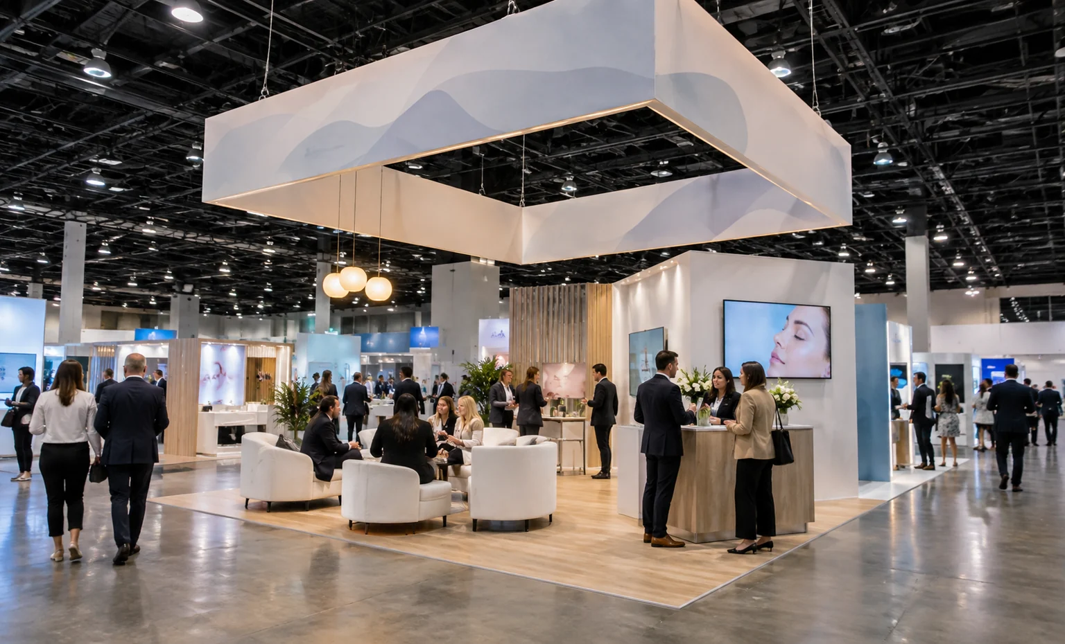american-academy-of-dermatology-annual-meeting-booth-rental vertical product trade show exhibit visual