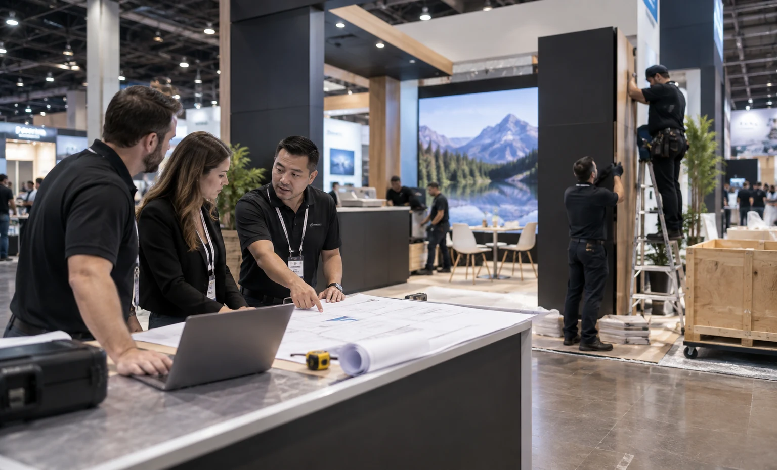 wasteexpo-booth-rental company advantage trade show exhibit visual
