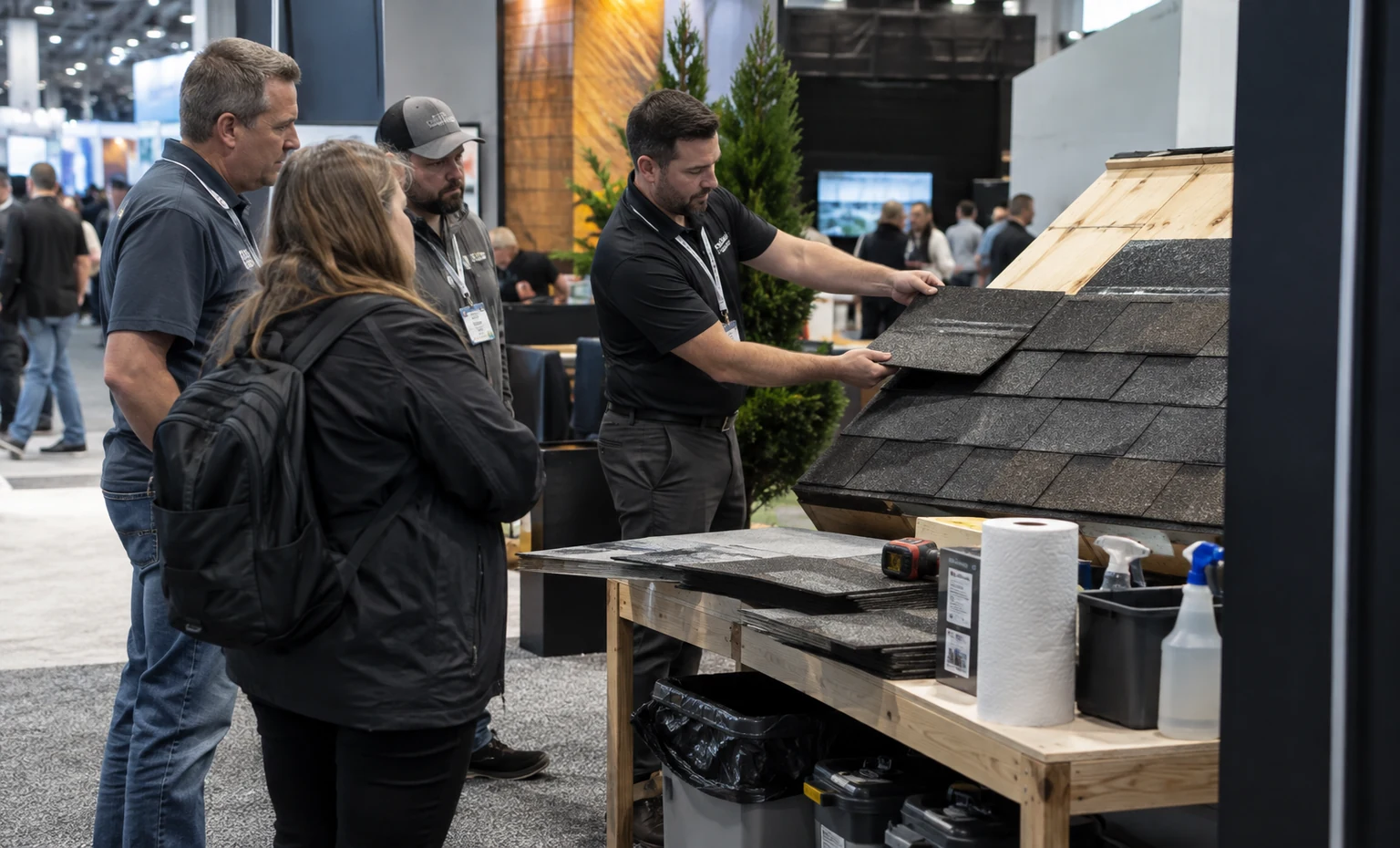 the-international-roofing-expo-booth-rental content trade show exhibit visual