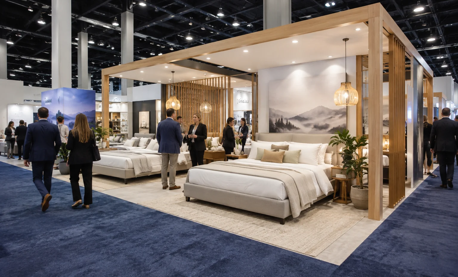ispa-expo-booth-rental vertical block trade show exhibit visual