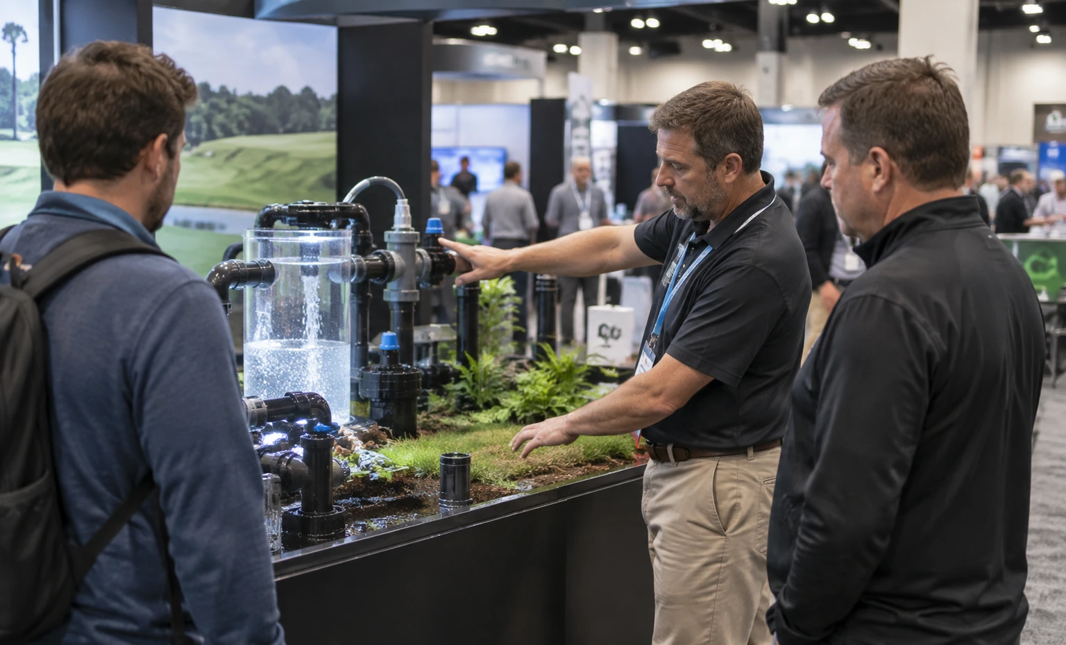 gcsaa-conference-and-trade-show-booth-rental content trade show exhibit visual