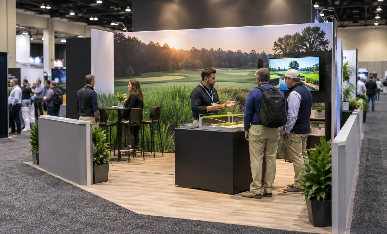 gcsaa-conference-and-trade-show-booth-rental content trade show exhibit visual